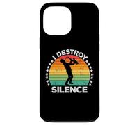 I Destroy Silence Woodwind Sax Saxophone Player Saxophonist Coque pour iPhone 13 Pro Max