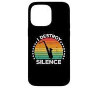 I Destroy Silence Woodwind Sax Saxophone Player Saxophonist Coque pour iPhone 14 Pro Max
