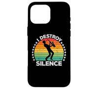I Destroy Silence Woodwind Sax Saxophone Player Saxophonist Coque pour iPhone 16 Pro Max