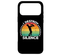 I Destroy Silence Woodwind Sax Saxophone Player Saxophonist Coque pour iPhone 17 Pro Max
