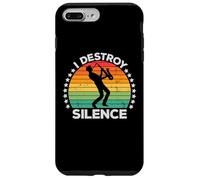 I Destroy Silence Woodwind Sax Saxophone Player Saxophonist Coque pour iPhone 7 Plus/8 Plus