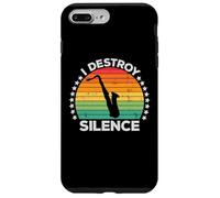 I Destroy Silence Woodwind Sax Saxophone Player Saxophonist Coque pour iPhone 7 Plus/8 Plus