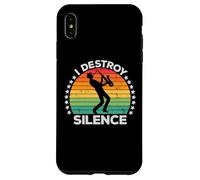 I Destroy Silence Woodwind Sax Saxophone Player Saxophonist Coque pour iPhone XS Max