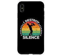 I Destroy Silence Woodwind Sax Saxophone Player Saxophonist Coque pour iPhone XS Max
