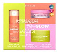 I DEW CARE Ensemble de soins de la peau - Pack vitamine to Glow | Niacinamide, verre plus lisse, végétalien, sans cruauté envers les animaux, baume hydratant, pour les lèvres sèches, nourrit, hydrate