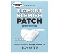 I Dew Care Hydrocollod Acne Pimple Patch - Timeout Blemish Chin & Cheeks | Patches de tache noire zit coreenne pour le visage et la peau 9 compt