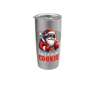 I Did It s For The Cookie Hip Hop Père Noël Noël Gobelet isotherme en acier inoxydable double paroi