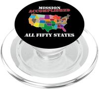 I did it! Visitez Les 50 États USA Cadeau Mission Accomplished PopSockets PopGrip pour MagSafe