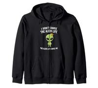 I Didn't Choose The Alien Life Choose Me Crown Apparel Sweat à Capuche