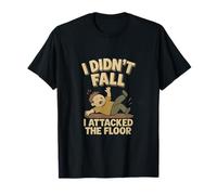I Didn't Fall I Attacked the Floor Doodle Art T-Shirt