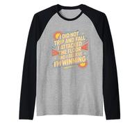 I Didn't Trip I Attacked The Floor and I'm Winning |- Manche Raglan