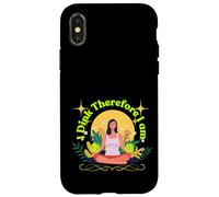 I Dink Pickleball Méditation Zen Philosophie Humour Coque pour iPhone X/XS