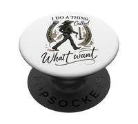 I Do A Thing Called What I Want Cowgirl Western Graphic PopSockets PopGrip Adhésif