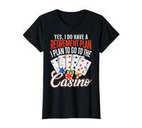 « I Do Have A Retirement Plan I Plan to Go to The Casino » T-Shirt Graphique avec Valeur