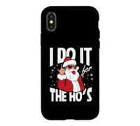 I Do It for The HO's Santa Claus Merry Christmas Funny Christmas Coque pour iPhone X/XS