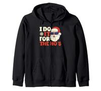 I Do It for The HO's Santa Claus Merry Christmas Funny Christmas Sweat à Capuche
