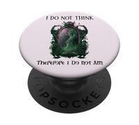 I Do Not Think Therefore I Do Not Am Sarcastic Witch Pink PopSockets PopGrip Adhésif