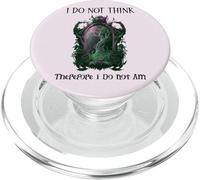 I Do Not Think Therefore I Do Not Am Sarcastic Witch Pink PopSockets PopGrip pour MagSafe