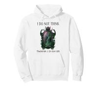 I Do Not Think Therefore I Do Not Am Sarcastic Witch Pink Sweat à Capuche