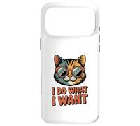 I do What I Want Cat Retro Funny Cat Lover Coque pour iPhone 17 Pro Max