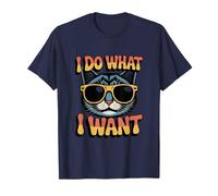 I do What I Want Cat Retro Funny Cat Lover T-Shirt