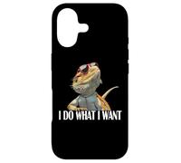 I Do What I Want Tiny Dinosaur Bearded Dragon Lover Coque pour iPhone 17