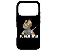 I Do What I Want Tiny Dinosaur Bearded Dragon Lover Coque pour iPhone 17 Pro