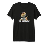 I Do What I Want Tiny Dinosaur Bearded Dragon Lover T-Shirt Haut de Gamme