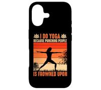 I Do Yoga Because Punching People is Frowned Upon Coque pour iPhone 17