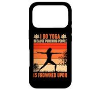 I Do Yoga Because Punching People is Frowned Upon Coque pour iPhone 17 Pro