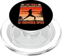 I Do Yoga Because Punching People is Frowned Upon PopSockets PopGrip pour MagSafe