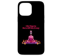 I Do Yoga to Burn Off the Crazy - Yoga Flamingo Coque pour iPhone 13 Pro Max