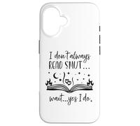I Dont Always Read Smut Books Smutt Dark Romance Smutty Book Coque pour iPhone 16