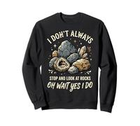 I Don't Always Stop and Look At Rocks Oh Wait Yes I Do Sweatshirt