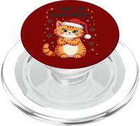 I Don't Do Silent Nights - Chat de Noël Amusant PopSockets PopGrip pour MagSafe