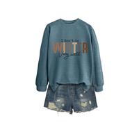 I Don't Do Winter Very Soft and Cozy Women's Pullover, Long Sleeve Graphic Sweatshirt, Loose Fit Crewneck Tops for Relaxation and Gift in