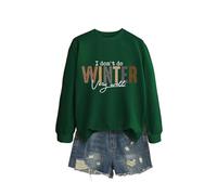 I Don't Do Winter Very Soft and Cozy Women's Pullover, Long Sleeve Graphic Sweatshirt, Loose Fit Crewneck Tops for Relaxation and Gift in