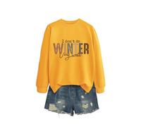 I Don't Do Winter Very Soft and Cozy Women's Pullover, Long Sleeve Graphic Sweatshirt, Loose Fit Crewneck Tops for Relaxation and Gift in