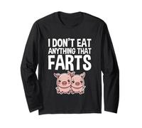 I Don't Eat Anything That Farts Végétalien Végétarien - Manche Longue