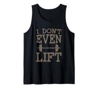 I Don't Even Lift Exercice de saut de fitness anti-gym Débardeur