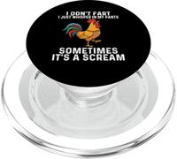 I Don't Fart I Just Whisper in My Pants Chicken Humour PopSockets PopGrip pour MagSafe