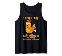 I Don't Fart I Just Whisper in My Pants Humour Funny Rooster Débardeur