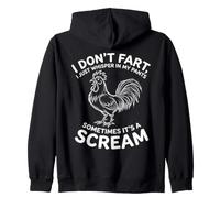 I Don't Fart Whisper in My Pants Rooster Flatulence Sweat à Capuche