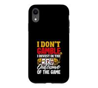 I Don't Gamble I Invest Funny Casino Slot Machine Gambler Coque pour iPhone XR