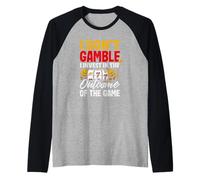I Don't Gamble I Invest Funny Casino Slot Machine Gambler Manche Raglan