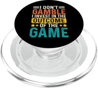 I Don't Gamble I Invest The Outcome of The Game PopSockets PopGrip pour MagSafe