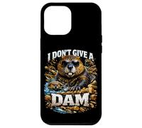 I Don't Give A Dam Beaver Pun Bootleg Style Meme Dad Blague Coque pour iPhone 12 Pro Max