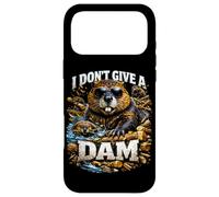 I Don't Give A Dam Beaver Pun Bootleg Style Meme Dad Blague Coque pour iPhone 17 Pro Max