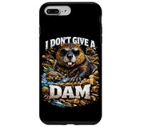 I Don't Give A Dam Beaver Pun Bootleg Style Meme Dad Blague Coque pour iPhone 7 Plus/8 Plus