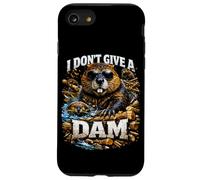 I Don't Give A Dam Beaver Pun Bootleg Style Meme Dad Blague Coque pour iPhone SE (2020) / 7/8